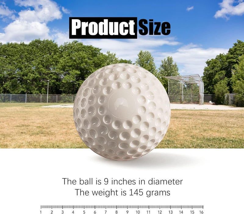 Forcebucket Baseballs 12 Pack Dimpled Baseballs, 9-Inch Pitching Machine Baseballs for Hand-Eye Coordination, Hitting and Fielding Practice - Image 4